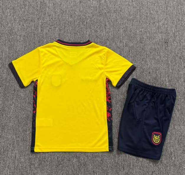 Kids Ecuador 2026 Home Soccer Jersey And Shorts