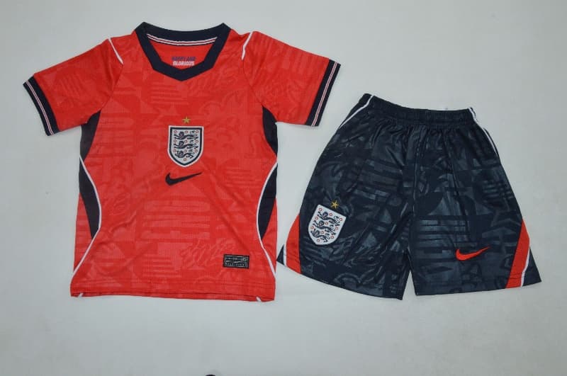 Kids England 2026 World Cup Away Soccer Jersey And Shorts