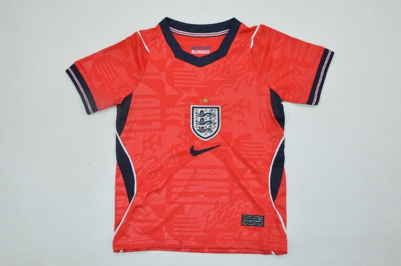 Kids England 2026 World Cup Away Soccer Jersey And Shorts