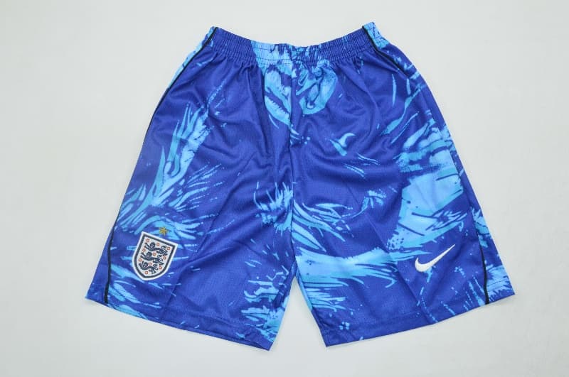 Kids England 2026 Goalkeeper Blue Soccer Jersey And Shorts