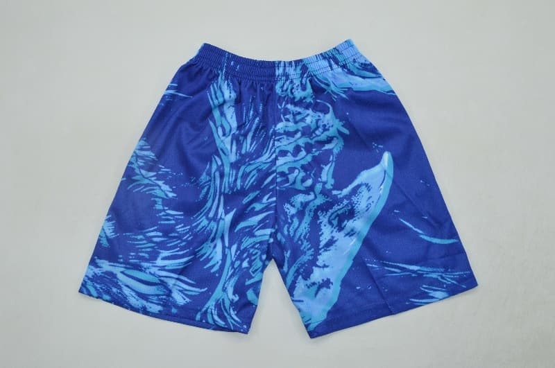 Kids England 2026 Goalkeeper Blue Soccer Jersey And Shorts