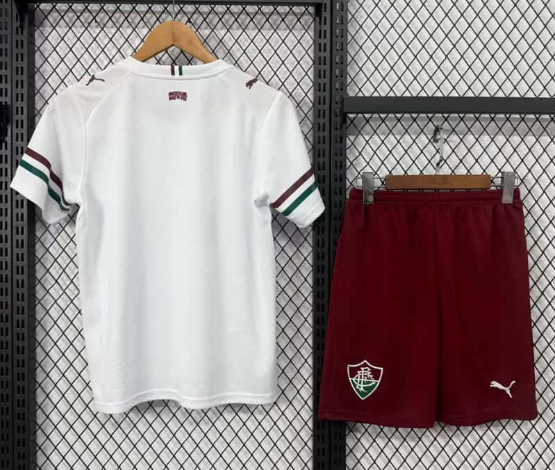 Kids Fluminense 2026 Away Soccer Jersey And Shorts