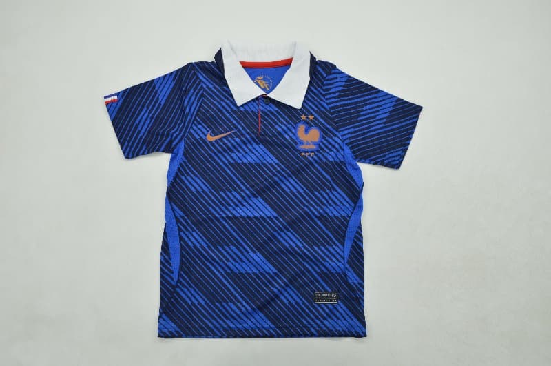 Kids France 2026 World Cup Home Soccer Jersey And Shorts