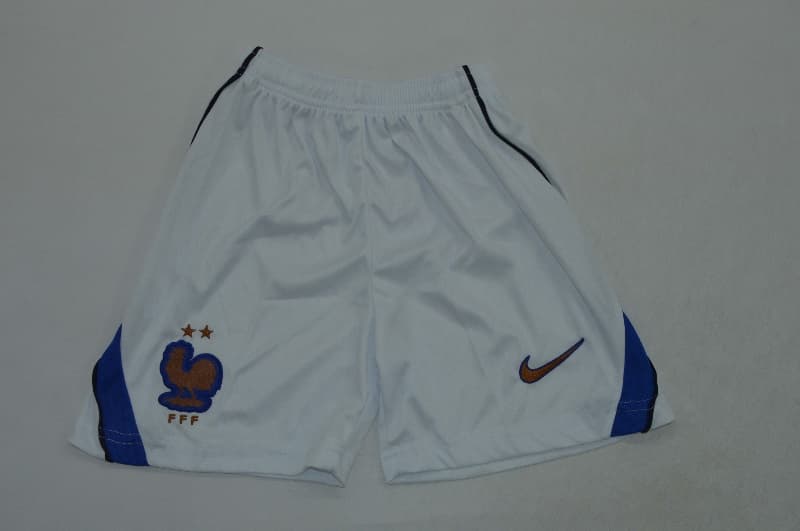 Kids France 2026 World Cup Home Soccer Jersey And Shorts