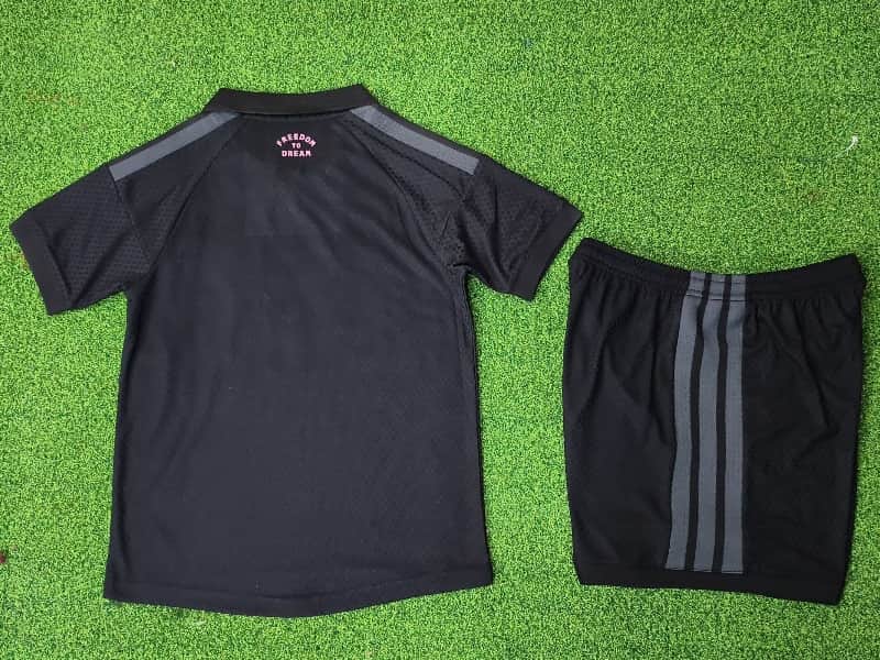 Kids Inter Miami 2026 Away Soccer Jersey And Shorts (Player)