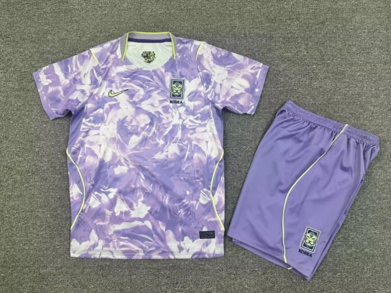 Kids Korea 2026 World Cup Away Soccer Jersey And Shorts