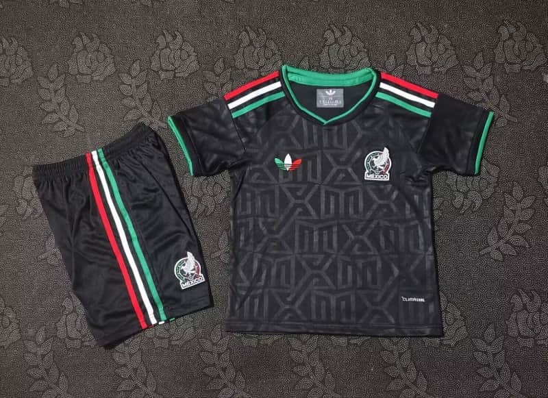 Kids Mexico 2026 Third Soccer Jersey And Shorts