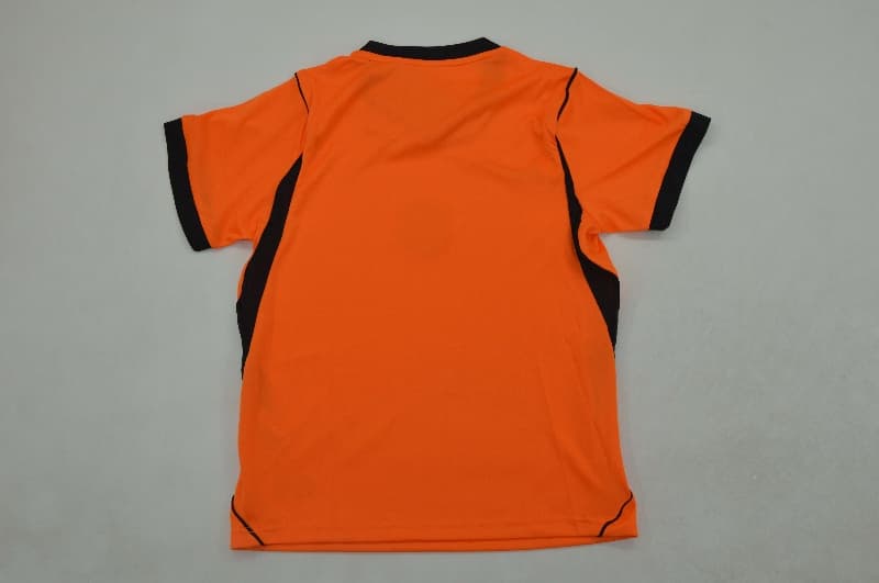 Kids Netherlands 2026 World Cup Home Soccer Jersey And Shorts