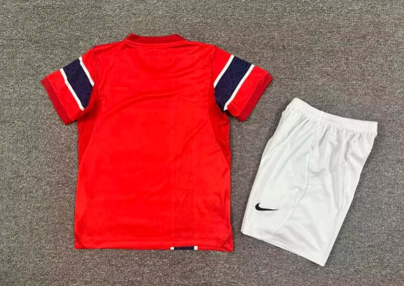 Kids Norway 2026 World Cup Home Soccer Jersey And Shorts