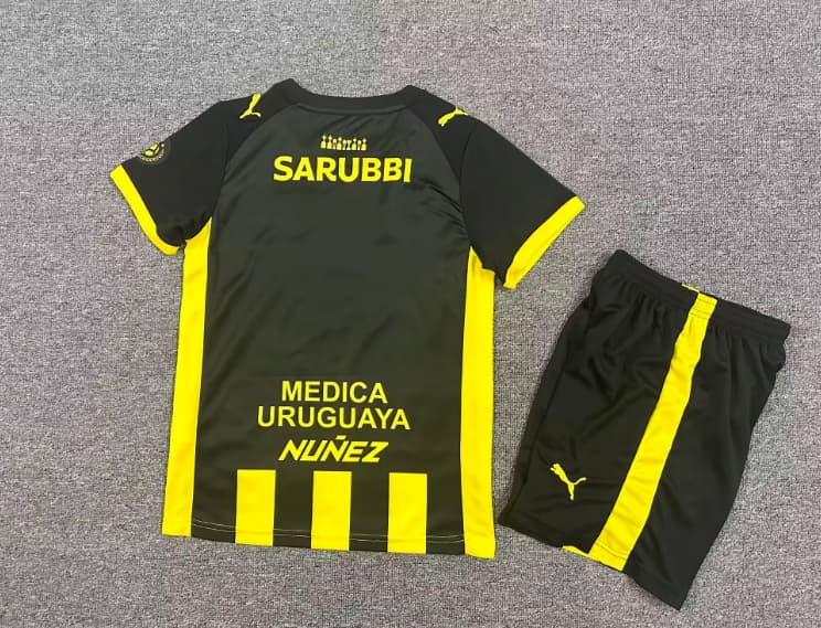 Kids Penarol 2026 Home Soccer Jersey And Shorts