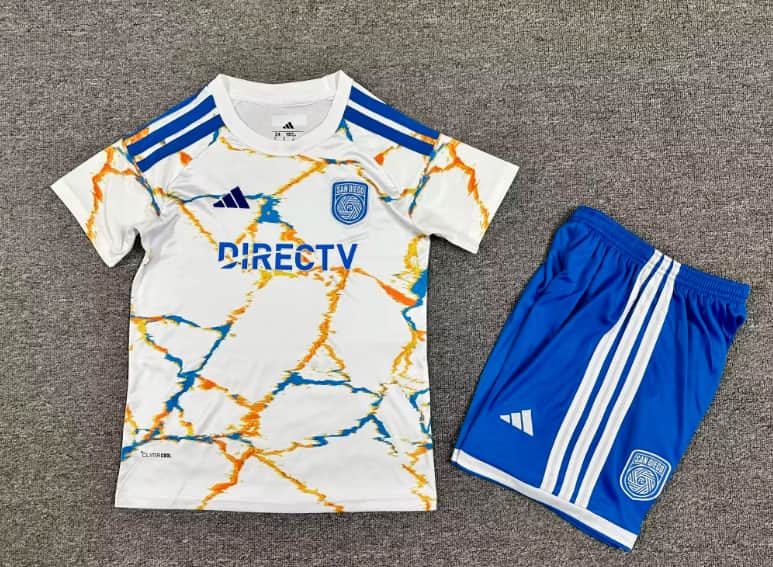 Kids San Diego 2026 Away Soccer Jersey And Shorts