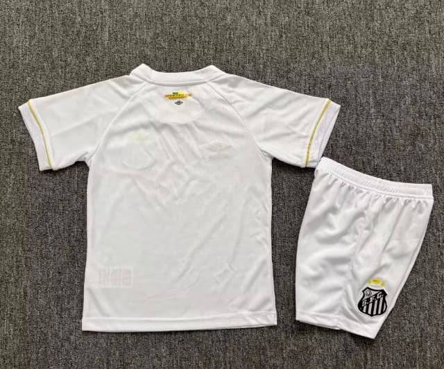 Kids Santos 2026 Home Soccer Jersey And Shorts