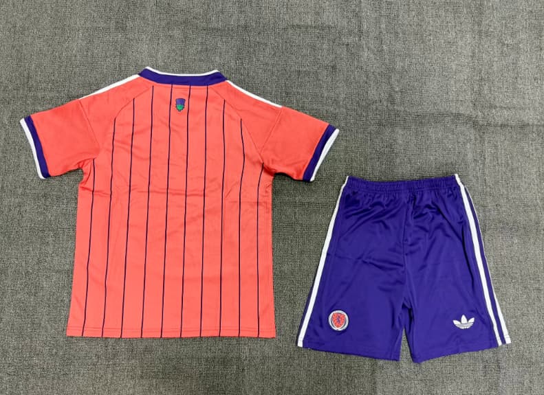 Kids Scotland 2026 Away Soccer Jersey And Shorts