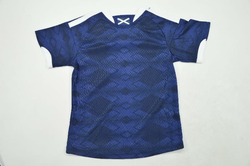 Kids Scotland 2026 Home Soccer Jersey And Shorts (Player)