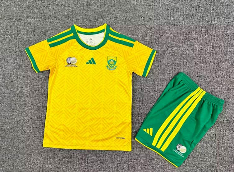Kids South Africa 2026 Home Soccer Jersey And Shorts