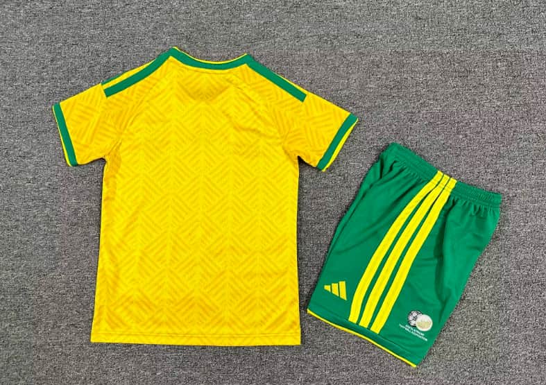 Kids South Africa 2026 Home Soccer Jersey And Shorts