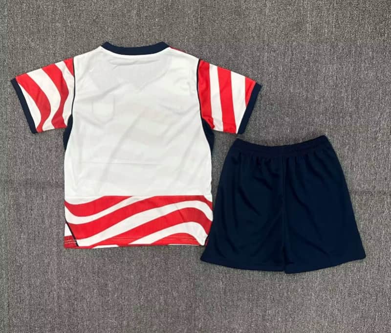 Kids USA 2026 Home Soccer Jersey And Shorts