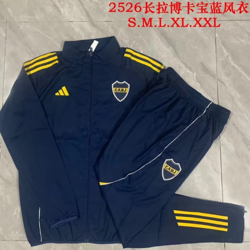 AAA Quality Boca Juniors 2026 Dark Blue Soccer Tracksuit AAA Quality Boca Juniors 2026 Dark Blue Soccer Tracksuit