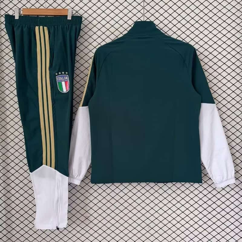AAA Quality Italy 2026 Green Soccer Tracksuit 04