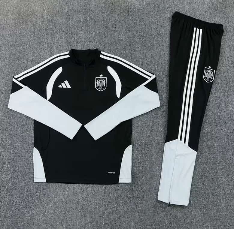 AAA Quality Spain 2026 Black Soccer Tracksuit