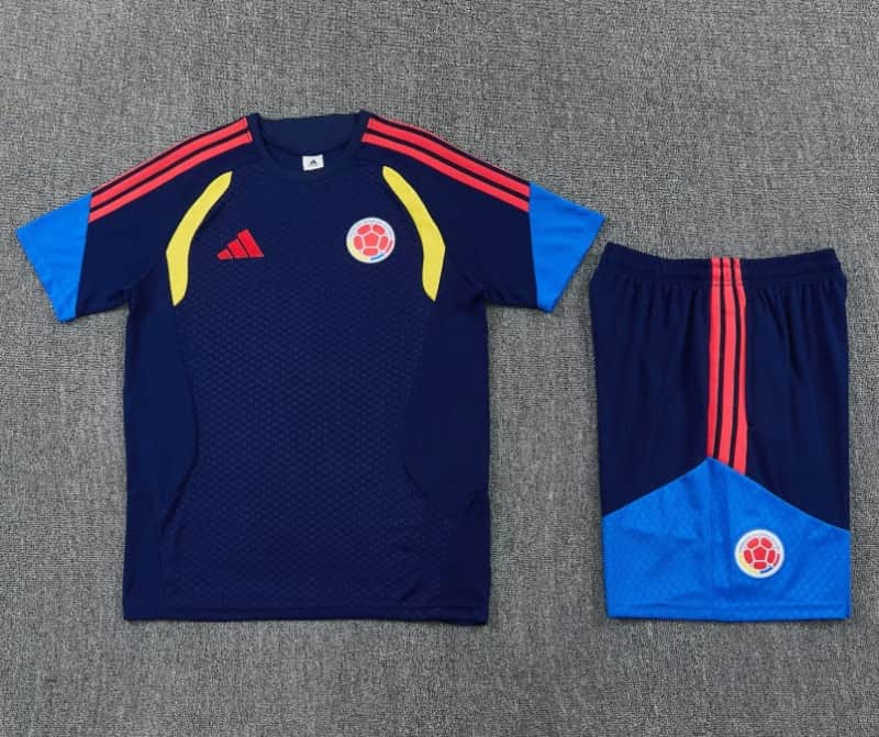 AAA Quality Colombia 2026 Dark Blue Soccer Training Sets 02