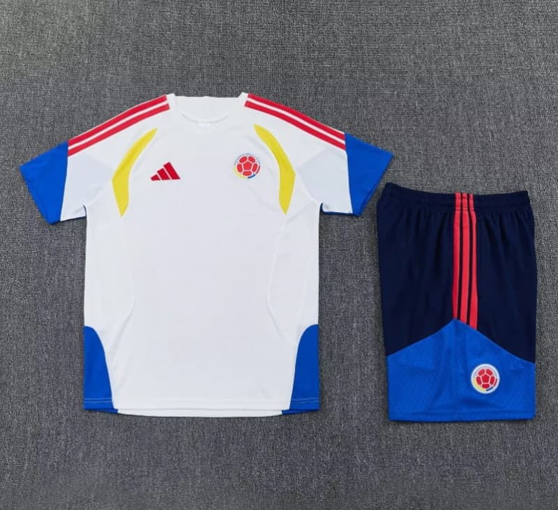AAA Quality Colombia 2026 White Soccer Training Sets 02