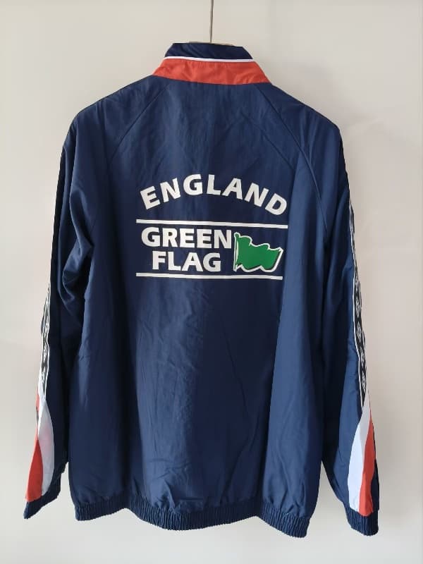 AAA Quality England 2026 Dark Blue Soccer Windbreaker