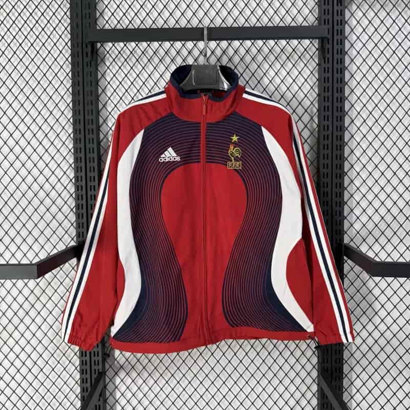 AAA Quality France 2026 Red Soccer Windbreaker