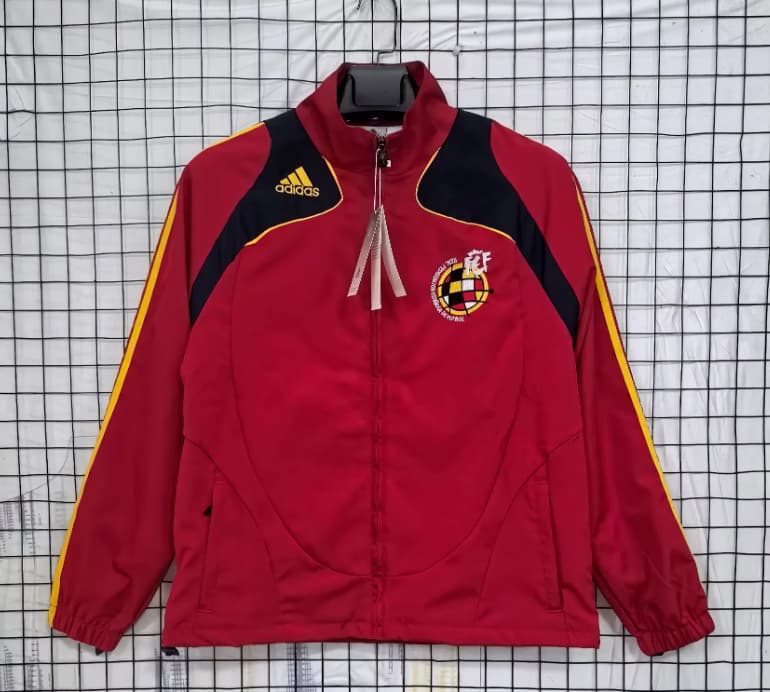 AAA Quality Spain 2026 Red Soccer Windbreaker 02