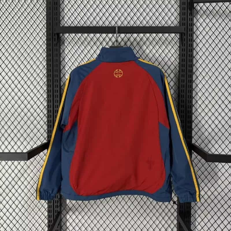 AAA Quality Spain 2026 Red Soccer Windbreaker 05