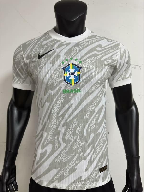 Brazil Soccer Jersey Goalkeeper Grey (Player) 23/24 Brazil Soccer Jersey Goalkeeper Grey (Player) 23/24