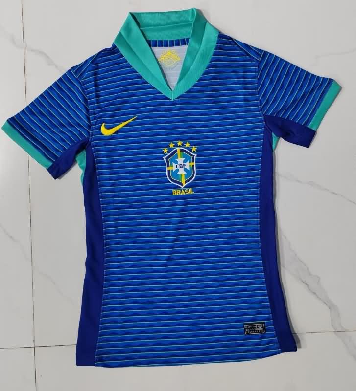 Brazil Soccer Jersey Copa America Away Women Replica 2024 Brazil Soccer Jersey Copa America Away Women Replica 2024
