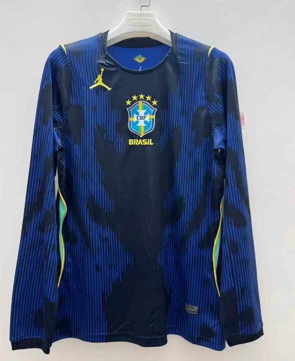 AAA Quality Brazil 2026 Away Long Sleeve Soccer Jersey