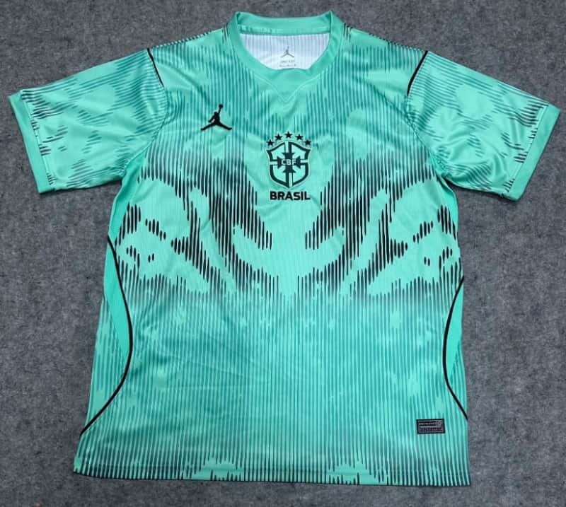 AAA Quality Brazil 2026 Goalkeeper Green Soccer Jersey AAA Quality Brazil 2026 Goalkeeper Green Soccer Jersey
