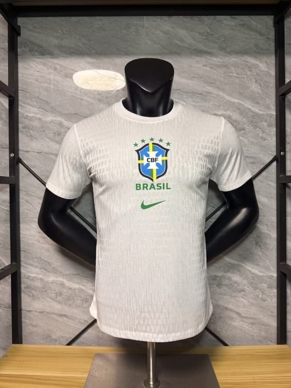 AAA Quality Brazil 2026 White Soccer Jersey (Player) AAA Quality Brazil 2026 White Soccer Jersey (Player)
