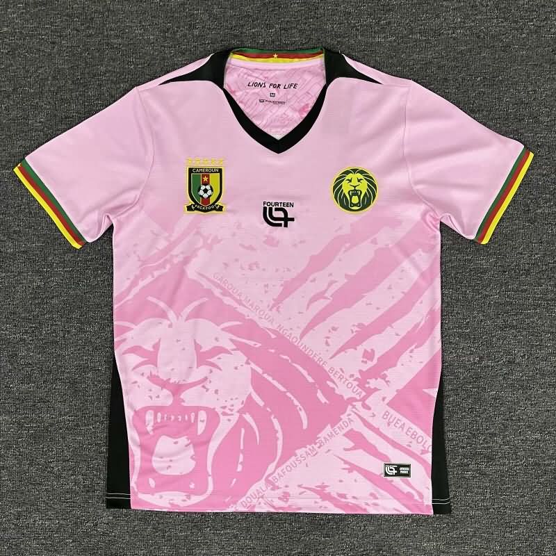 AAA Quality Cameroon 2025 Goalkeeper Pink Soccer Jersey