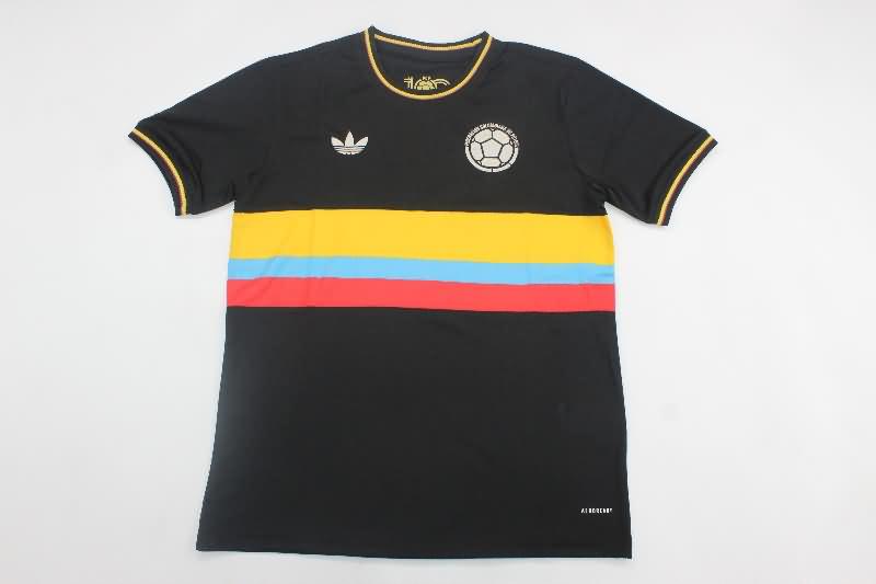 Colombia Soccer Jersey Anniversary Black Replica 100th