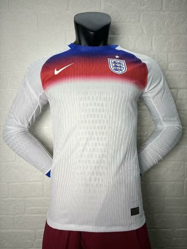 England Soccer Jersey Female Euro Long Sleeve Home (Player) 2025