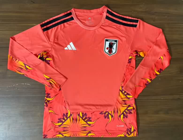 AAA Quality Japan 2026 World Cup Goalkeeper Red Long Sleeve Soccer Jersey