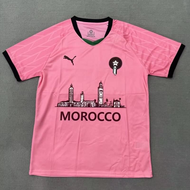 AAA Quality Morocco 2025 Pink Soccer Jersey