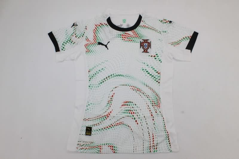 Portugal Soccer Jersey Away Women Replica 2025