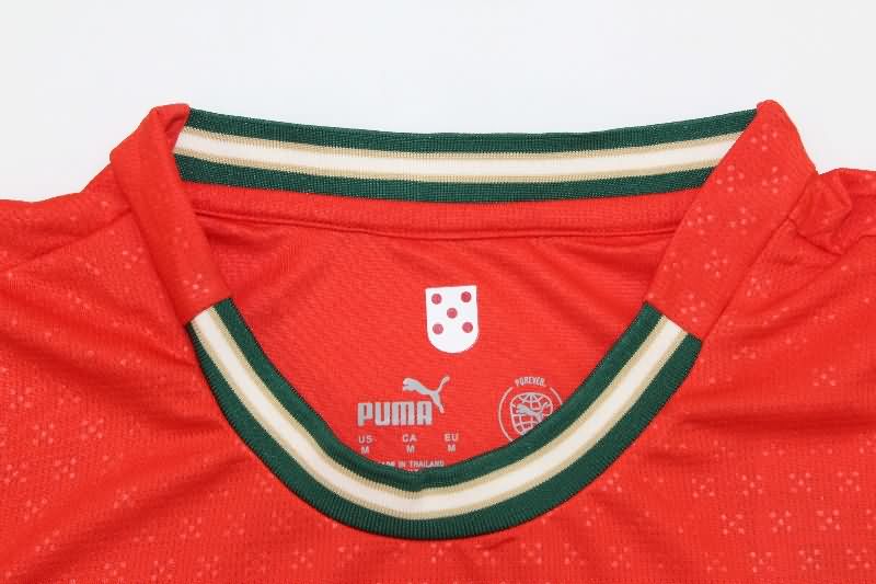 AAA Quality Portugal 2025 Home Long Sleeve Soccer Jersey