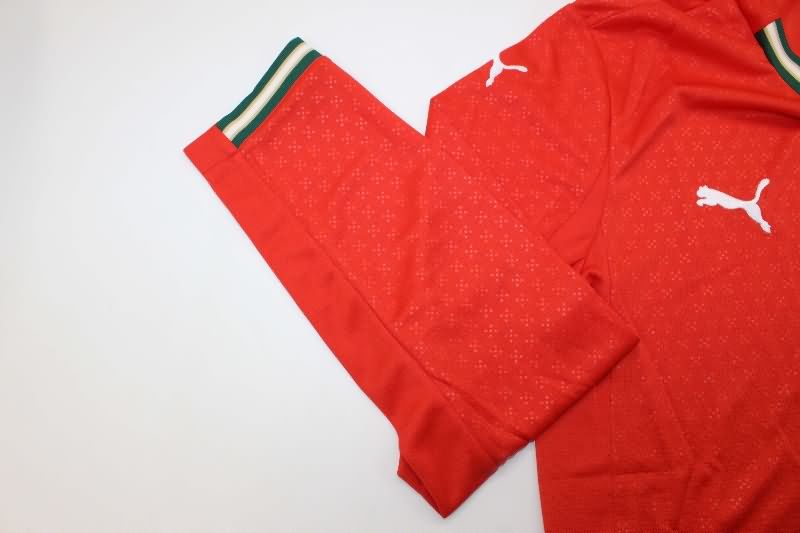 AAA Quality Portugal 2025 Home Long Sleeve Soccer Jersey