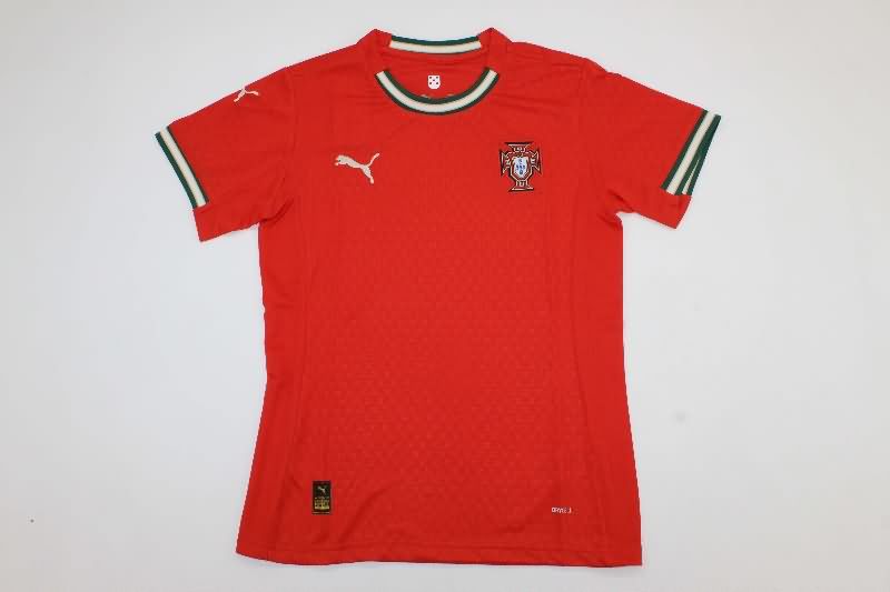 Portugal Soccer Jersey Home Women Replica 2025