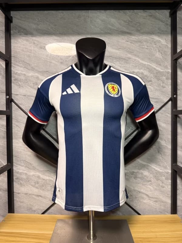 AAA Quality Scotland 2026 Dark Blue White Soccer Jersey (Player)