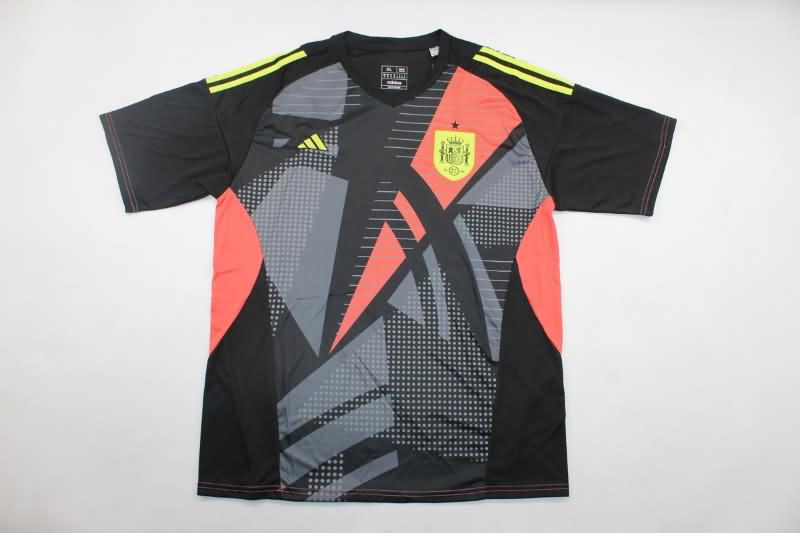 Spain Soccer Jersey Goalkeeper Black Replica 2024