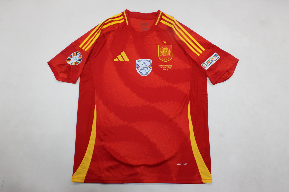 Spain Soccer Jersey Home Replica 2024 EURO Final
