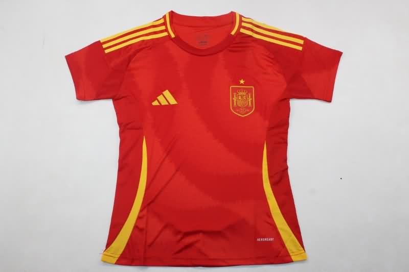 Spain Soccer Jersey Home Women Replica 2024
