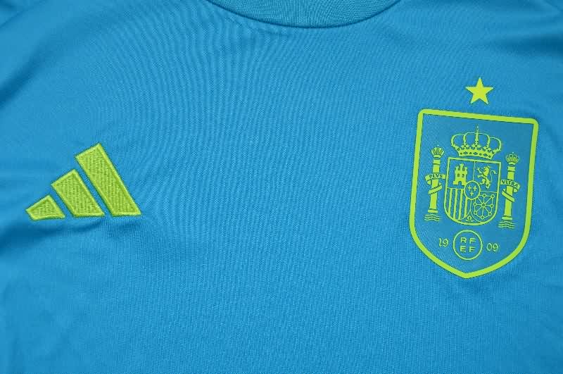 AAA Quality Spain 2026 World Cup Goalkeeper Blue Soccer Jersey