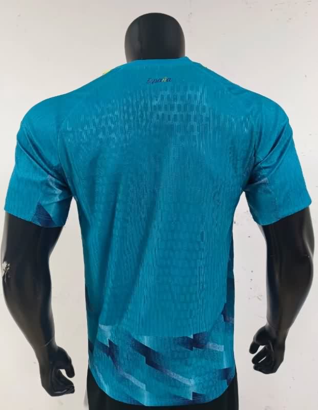 AAA Quality Spain 2026 World Cup Goalkeeper Blue Soccer Jersey (Player)
